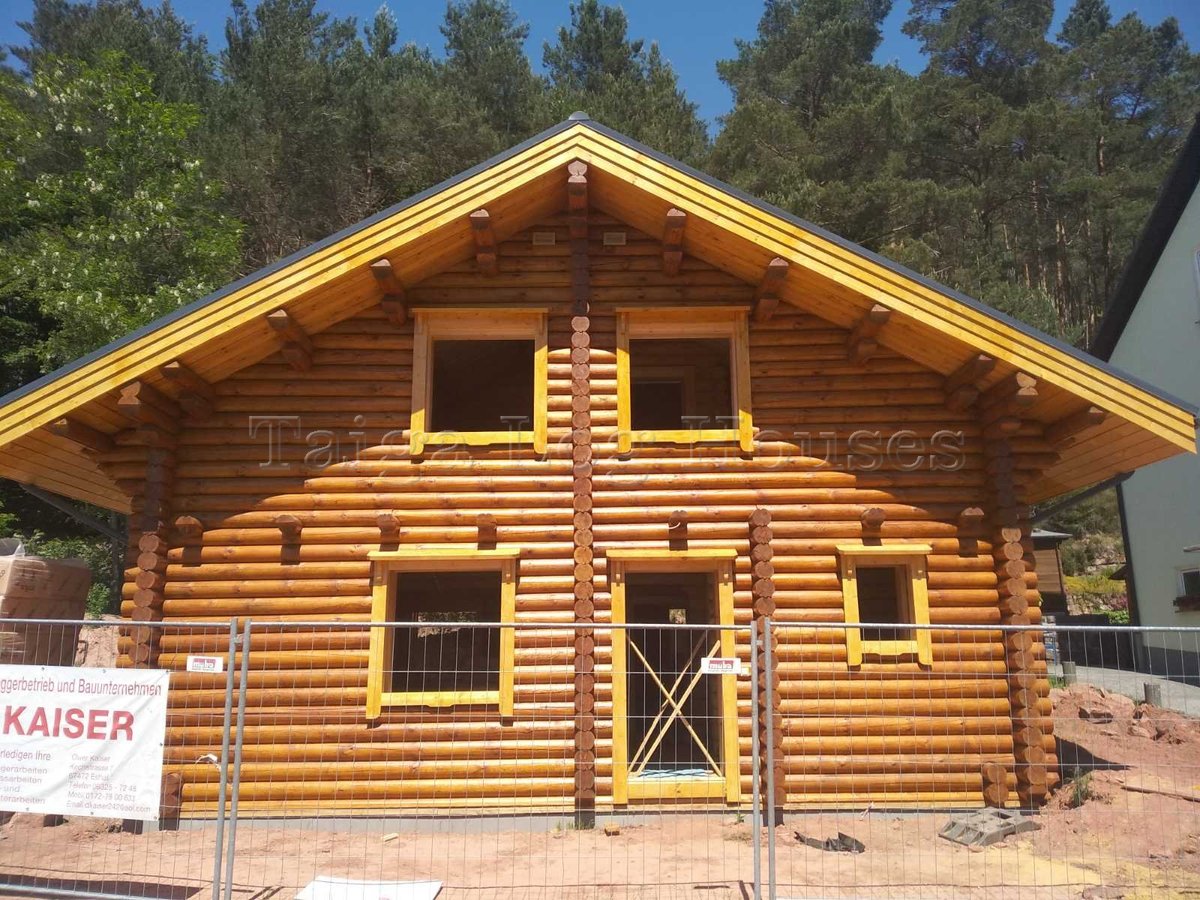 Бревенчатые дома с двойными внешними стенами - Taiga Loghouse